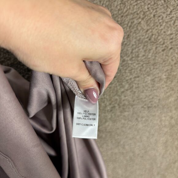 Lulus Air of Romance Maxi Dress Women Small Taupe Cross Back Lined Formal Gown - Picture 11 of 12